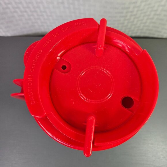 Vintage University Of Utah Football Collage Travel Mug With Red Lid & Handle - Picture 7 of 8